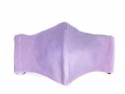Маска бытовая гигиеническая двухслойная (бязь ГОСТ + трикотаж), лиловая